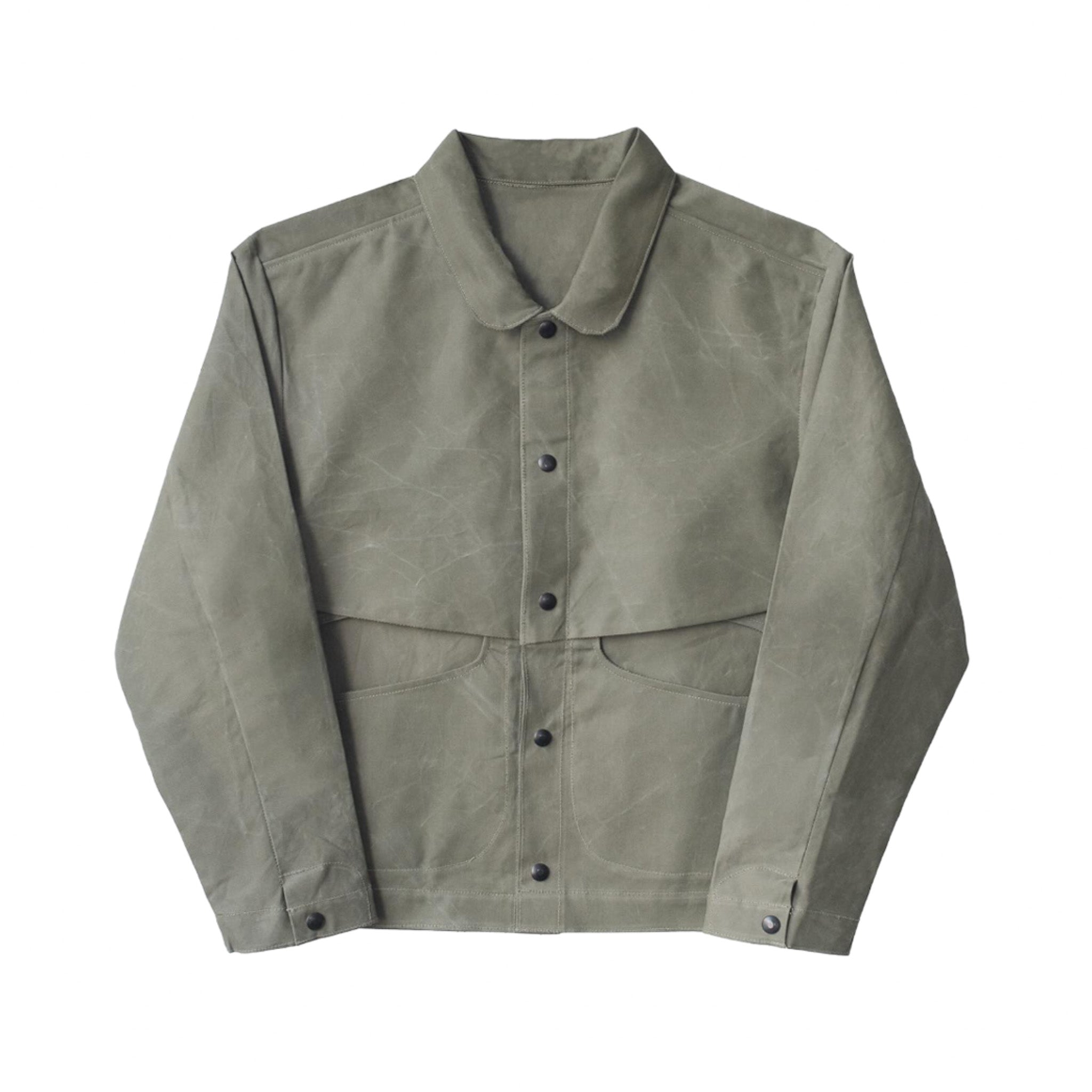 flap jacket - olive tent cover